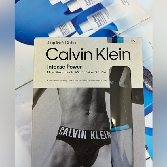 Calvin Klein Intense Power Men Microfiber Stretch Hip Brief 3-Pack L color - Picture 4 of 16